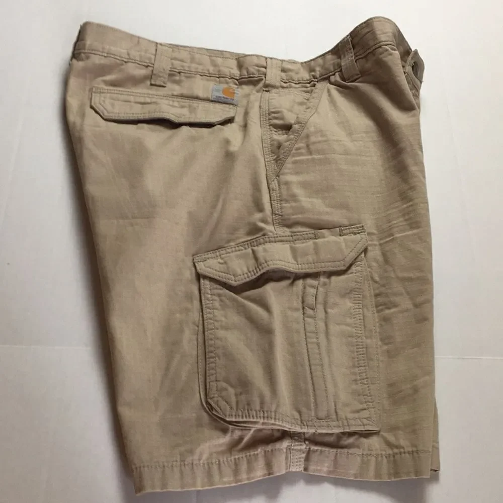 Carhartt Men's Khaki Force Relaxed Fit Cargo Shorts Sz 38